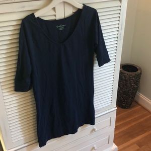 Lilly Pulitzer Navy Cotton Dress, Size Small